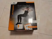 New Crane Fitness Exercise Beige Ball 26” 65cm with Foot Pump