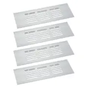 Air Vents Cover, 4Pcs 150x60mm - Aluminum Alloy Air Return Vent Cover(Silver)
