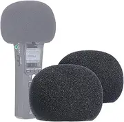 YOUSHARES 2 PCS Recorder Windscreen for Zoom H1, Black Digital Audio Foam,H1 Stereo Recorder Popfilter