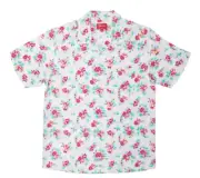 SS20 SUPREME FLORAL RAYON S/S SS SHIRT WHITE SZ XL (Bin #2)