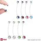 Flexible Belly Rings Pregnancy Navel Button Barbells Bar Body Piercing Jewellery