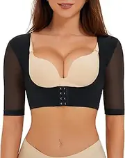 LANCS Upper Arm Shaper Post Surgery Arm Compression Sleeves Lipo Garment Posture Corrector Tops Back Support Shapewear