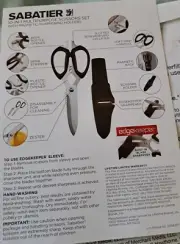 Sabatier 10 In 1 Multipurpose Scissors Set With Magnetic Sharpening Holders