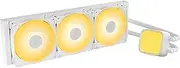 Geometric Future Eskimo Pro - 360mm AIO CPU Liquid Water Cooler- RGB PWM Squama 2501W Fan x 3- Fit Intel® LGA 1700, AMD®AM5 - White- (GEO-EP-36W)