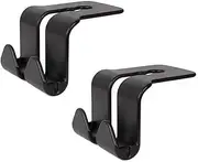 YQQZQ 2 Pcs Car Seat Hook,2 in 1 Vehicle Headrest Hooks for Purse,Multi-Functional Mobile Phone Bracket,Durable Organizer for Hanging Grocery Bags in Car