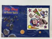 Vintage 1990 Big Boy In Outer Space Sticker Sheet NIP