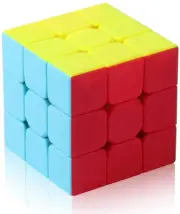 ROXENDA 3X3 Speed Cube, 3X3X3 Qiyi Warrior S Speed Cube Stickerless Frosted Puzz