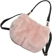 [HAPINARY] Women's Plush Bag Bucket Tote Handbag Crossbody Messenger Bag Winter Fashion Large Capacity for Cellphone Wallet Papers