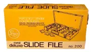 NEW Vintage NOS Logan Deluxe Metal Slide File No. 200 2 x 2 - 35mm, 750 Capacity