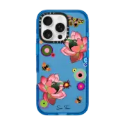 iPhone 16 Pro Impact Case PINK FLOWER BOMB IPHONE CASE BY SUE TSAI