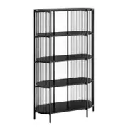 Avayah Shelf Unit Bookcase Display Shelf 5 Tier Black