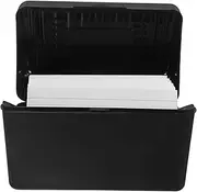 SUPVOX 1Set Index Card Holder Box with Lined Notepad Compact Document Organizer for Office Convenient Card Storage with Lined Cards