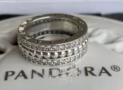 Authentic Pandora Forever Pandora Ring #190962CZ