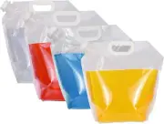 Collapsible Water Tank Container 4 Pack 5L BPA Free Plastic Water Carrier Portab