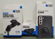 QUAD LOCK KIT Samsung Galaxy S21 PLUS Case, Dampener, FORK STEM Mount Pro