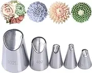 Chrysanthemum Sunflowers Peony Piping Tip,Rose Flower Tulip Frosting Tips,Icing Piping Nozzles Set Cupcake Pastry Tool Cake Decorating Kit