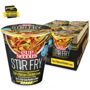 Cup Noodles Stir Fry Noodles in Sauce, Fiery Chicken, 2.96 Ounce (Pack of 6) ⭐️⭐