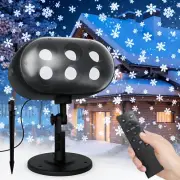 Snowfall LED Projector Lights - 2024 Upgrade Christmas Snowflake Projector Ligh