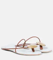 [Christopher Esber] Christopher Esber Doma embellished leather sandals UK 4 blue