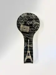 American Atelier Paris Glass with Gold Decal Spoon Rest