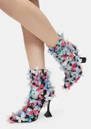 [AZALEA WANG] Multicolor Butterfly Booties
