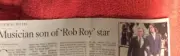 OBITUARY CORMAC ROTH 1996 - 2022 MUSICIAN SON OF ROB ROY STAR GUITARIST COMPOSER
