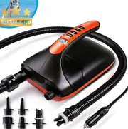 SUP Pump Electric 20 PSI High Pressure Dual Stage Inflatable Boat Kayak 12V DC