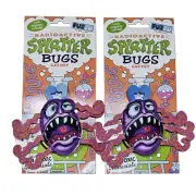 2 Pack Radioactive Splatter Bugs Cat Toy Fuzzu Pets & You Organic Catnip Inside