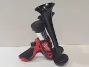 Milwaukee M12 12V Air Horn Train Horn Compressor , Brass Black Trumpets 12 Inch