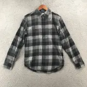 Mutual Weave Button Up Long Sleeve Shirt Mens Small Multicolor Cotton Check NEW