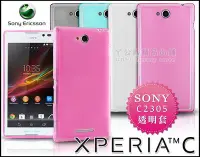 在飛比找Yahoo!奇摩拍賣優惠-[190 免運費] sony xperia c 透明軟膠套 