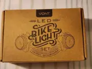 Vont Bike Light Set, USB Rechargeable, Super Bright Bicycle Light - NEW