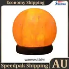 Himalayan Salt Lamp Crystal Salt Rock Lamp Decor with Base (Ball Warm Light) AU