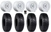 Fuel Rincon Beadlock 15" Wheels Mh 30" Intersect Tires Can-Am Renegade Outlander