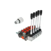 Hydraulic Controller 13GPM 5 Spool SAE Ports Interface W/ Conversion Plug