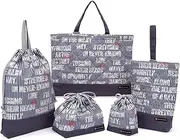 COLORFUL CANDY STYLE N8149700 Kindergarten Entrance Set for Boys School Preparation Lesson Bag, Shoe Case, Children's Drawstring Bag, Letter