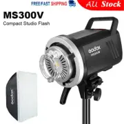 Godox MS300V 2.4G Compact Studio Flash with LED Modeling Lamp + 60x60cm Softbox