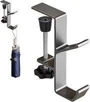 Desk Clamp Bag Hook - Desk Mount Headphones Holder - Portable Metal Organizer with Adjustable Arm Clamp, Reduce Desktop Clutter for Cabinets Shelves