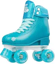 Crazy Skates Adjustable Roller Skates for Girls and Boys - Glitter Pop Collection - Size Adjustable to fit Four Sizes