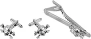 [WATIIFUFU] Alloy Skull Tie Clip Set for Men Multi-purpose Tie Tie Clip for Wedding Banquet Business