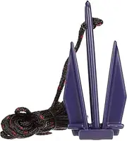 Seachoice PWC Fluke Anchor Kit, Vinyl Coated Fluke Anchor, 25 Ft. Anchor Line and Storage Bag