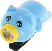 1 Set Adorable Pig Shaped Flashlight with Multiple Lighting Modes Rechargeable Bicycle Horn Light for Scooters and Bikes Enhances Visibility for Safe Night Riding