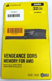 Corsair Vengeance CMK32GX5M2B6400Z32 DDR5 32GB (2x16GB) 6400MHz Memory