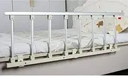 Bed Rail Foldable Bed Rail Safety Side Guard for Elderly，Adults Assist Handle Handicap Bed Railing Hospital Metal Grip Bumper Bar (Color : 8cm, Size : 122cm×40cm)