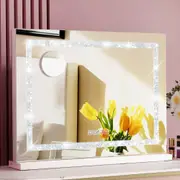 1X 58x46cm Embellir Mirror with Light Hollywood Vanity Makeup Mirrors