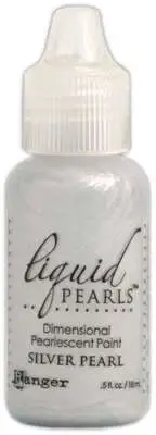 Liquid Pearls Dimensional Pearlescent Paint .5oz Silver Pearl