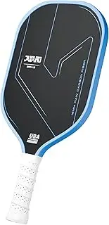 JUCIAO Pickleball Paddles USAPA Approved T700 Raw Carbon Fiber Pickleball Paddle Parent Spin Textured Surface Thermoformed Unibody Pickleball, 16MM Honeycomb Core Pickleball Racket for Pro & Beginner