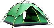 Hydraulic Automatic Pop Up Tent, Double-Layer Camping Tent, 3-4 Person Camping Tent, Good Stability, for Outdoor Camping-215 * 215 * 135Cm,Green