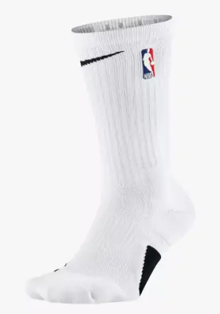 ⭐限時9倍點數回饋⭐【毒】NIKE Elite NBA Crew 籃球襪 長襪 白色 SX7587-100