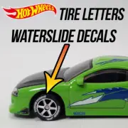 1/64 Scale TIRE LETTERS Custom Waterslide Decals for Hot